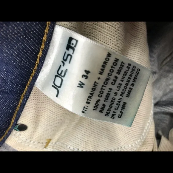 Joes Jeans Men’s W 34 NWT Britton Straight Narrow